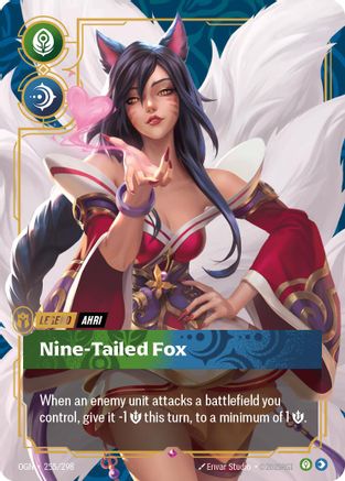 Ahri - Nine-Tailed Fox - 255/298 - Origins Foil