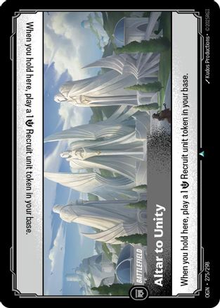 Altar to Unity - 275/298 - Origins