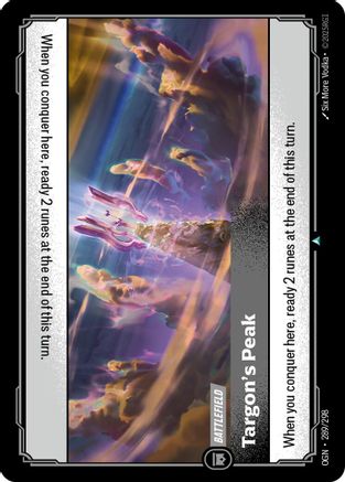 Targon's Peak - 289/298 - Origins Foil