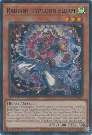 Radiant Typhoon Eldam (DOOD-EN013) - Doom of Dimensions 1st Edition