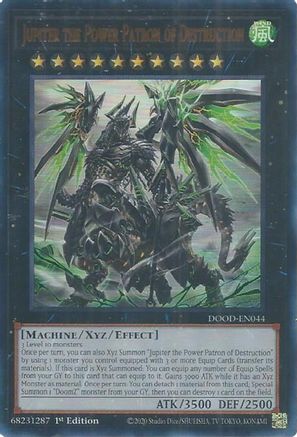 Jupiter the Power Patron of Destruction (DOOD-EN044) - Doom of Dimensions 1st Edition