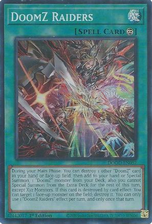 DoomZ Raiders (DOOD-EN057) - Doom of Dimensions 1st Edition