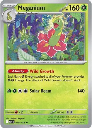 Meganium 10 - ME01 Mega Evolution Reverse Holofoil