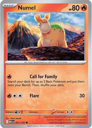 Numel 21 - ME01 Mega Evolution Reverse Holofoil