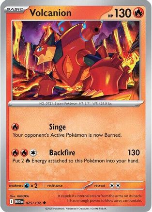 Volcanion 25 - ME01 Mega Evolution Reverse Holofoil