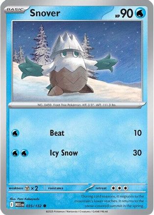Snover - 035/132 35 - ME01 Mega Evolution Reverse Holofoil
