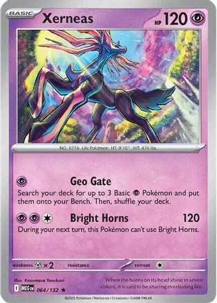 Xerneas 64 - ME01 Mega Evolution Reverse Holofoil
