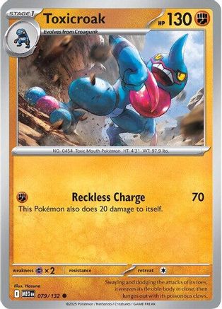 Toxicroak 79 - ME01 Mega Evolution Reverse Holofoil