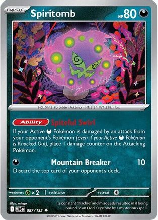 Spiritomb - 087/132 87 - ME01 Mega Evolution Reverse Holofoil