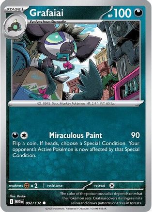 Grafaiai 92 - ME01 Mega Evolution Reverse Holofoil