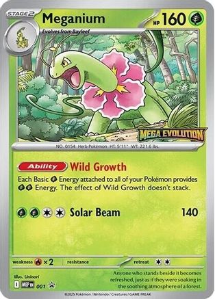 Meganium - 1 - ME Mega Evolution Promo Holofoil