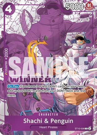 Shachi & Penguin (Winner Pack 2025 Vol. 4) - ST10-008 - One Piece Promotion Cards Foil
