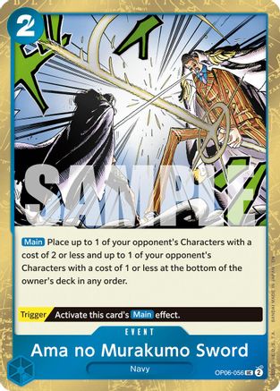 Ama no Murakumo Sword (Pirate Foil) - OP06-056 - Premium Booster -The Best- Vol. 2 Foil