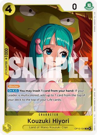 Kouzuki Hiyori (OP13-104) - Carrying On His Will Foil