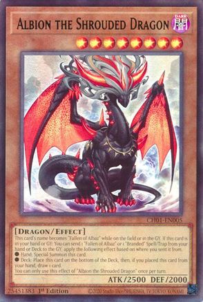 Albion the Shrouded Dragon - CH01-EN005 - THE CHRONICLES DECK: The Fallen & The Virtuous (All-Foil Edition) 1st Edition