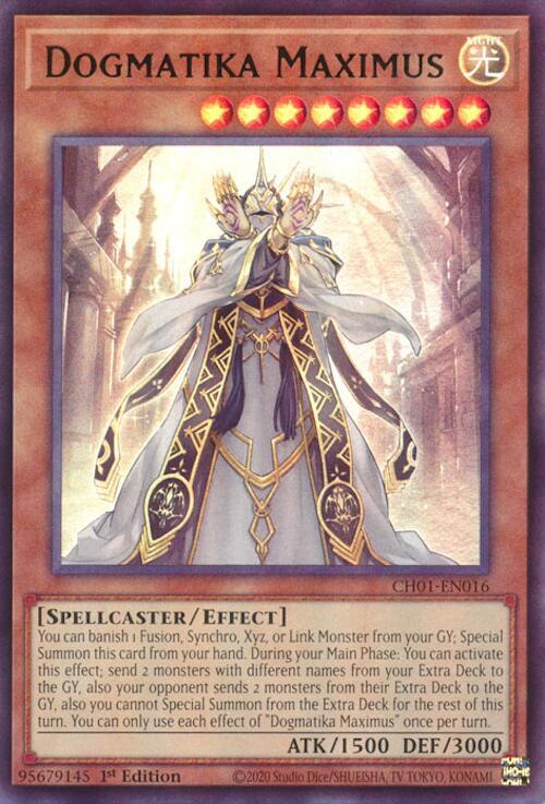 Dogmatika Maximus (CH01-EN016) - THE CHRONICLES DECK: The Fallen & The Virtuous (All-Foil Edition) 1st Edition