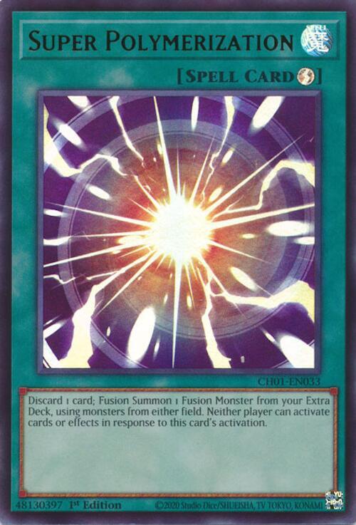Super Polymerization (CH01-EN033) - THE CHRONICLES DECK: The Fallen & The Virtuous (All-Foil Edition) 1st Edition