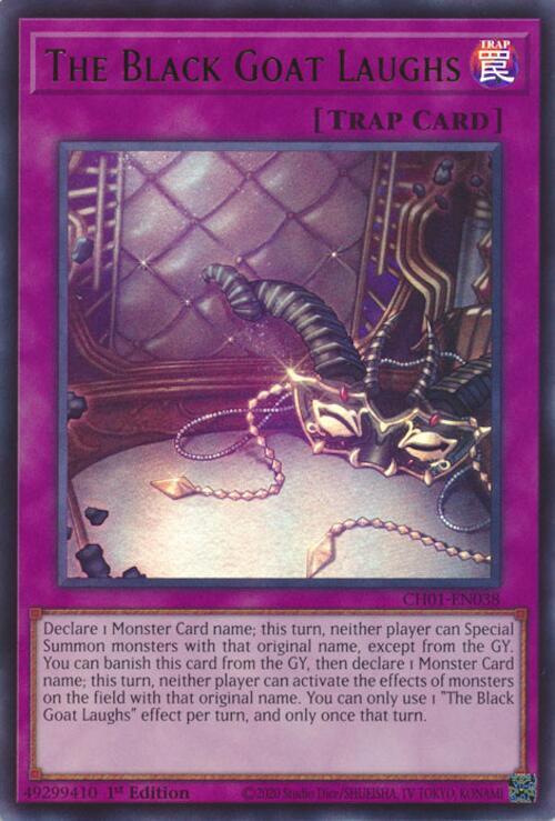 The Black Goat Laughs (CH01-EN038) - THE CHRONICLES DECK: The Fallen & The Virtuous (All-Foil Edition) 1st Edition