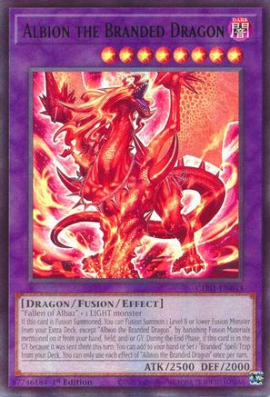 Albion the Branded Dragon - CH01-EN043 - THE CHRONICLES DECK: The Fallen & The Virtuous (All-Foil Edition) 1st Edition