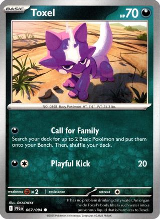 Toxel 67 - ME02 Phantasmal Flames Reverse Holofoil