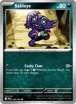 Sableye 59 - ME02 Phantasmal Flames Reverse Holofoil