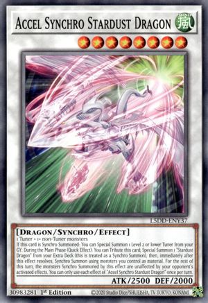 Accel Synchro Stardust Dragon - L5DD-ENY37 - Legendary 5D's Decks 1st Edition