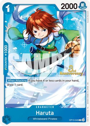 Haruta - OP13-045 - Carrying On His Will: 3rd Anniversary Tournament Cards