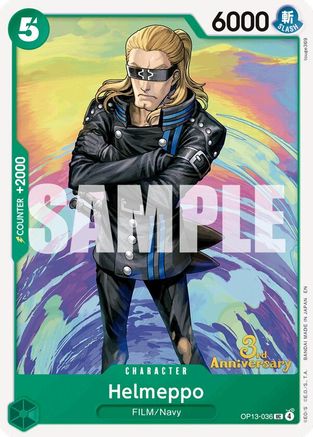 Helmeppo - OP13-036 - Carrying On His Will: 3rd Anniversary Tournament Cards