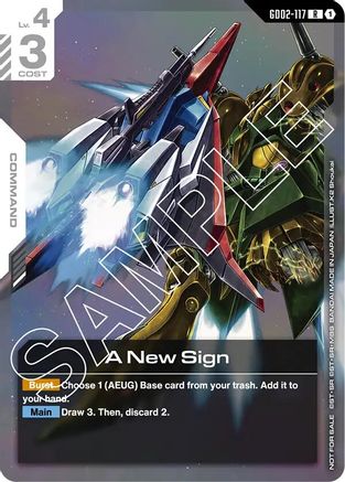 A New Sign (Newtype Challenge 2025 Mission 2) - GD02-117 - Gundam Promotional Cards Holofoil