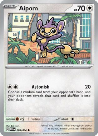 Aipom 78 - ME02 Phantasmal Flames Reverse Holofoil