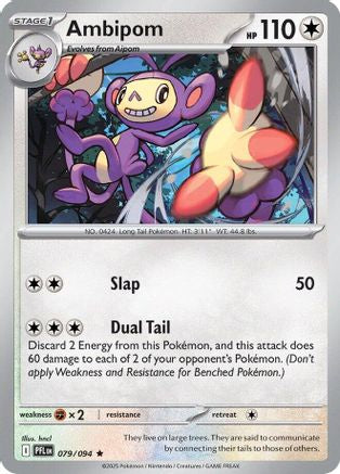 Ambipom - 079/094 79 - ME02 Phantasmal Flames Reverse Holofoil