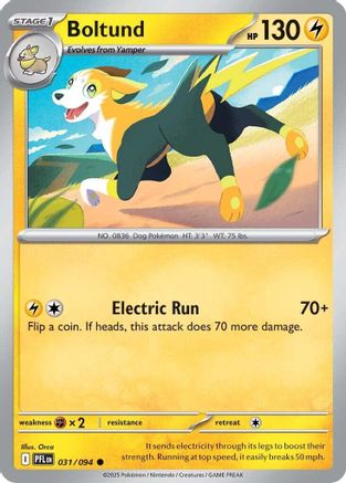 Boltund 31 - ME02 Phantasmal Flames Reverse Holofoil