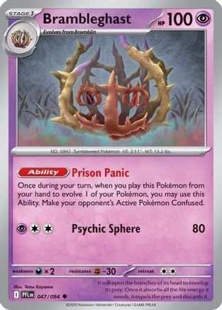 Brambleghast 47 - ME02 Phantasmal Flames Reverse Holofoil