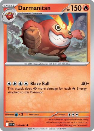 Darmanitan 16 - ME02 Phantasmal Flames Reverse Holofoil
