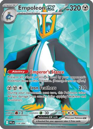 Empoleon EX - 114/094 - ME02 Phantasmal Flames Holofoil
