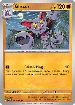 Gliscor 50 - ME02 Phantasmal Flames Reverse Holofoil
