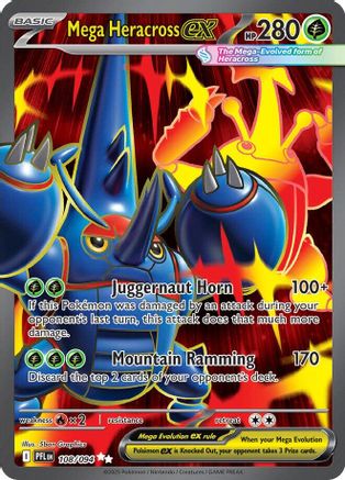 Mega Heracross EX - 108/094 - ME02 Phantasmal Flames Holofoil