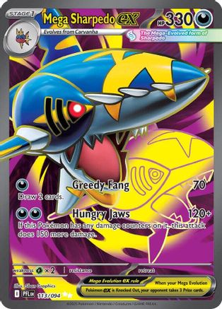 Mega Sharpedo EX - 113/094 - ME02 Phantasmal Flames Holofoil