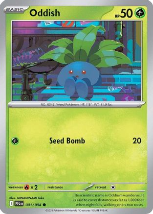 Oddish 1 - ME02 Phantasmal Flames Reverse Holofoil