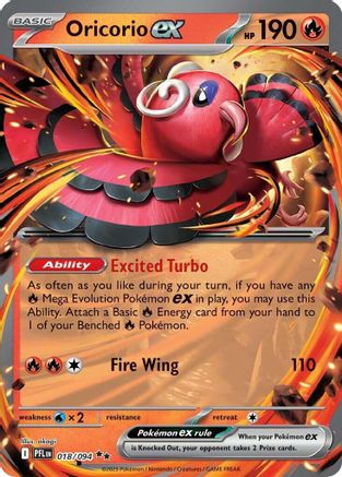 Oricorio ex - 018/094 18 - ME02 Phantasmal Flames Holofoil
