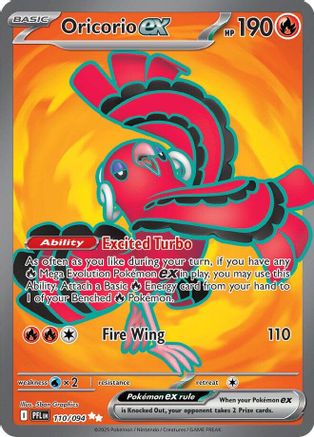 Oricorio EX - 110/094 - ME02 Phantasmal Flames Holofoil