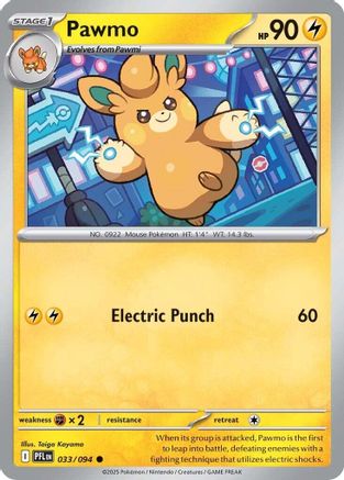Pawmo 33 - ME02 Phantasmal Flames Reverse Holofoil