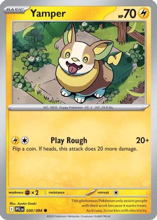 Yamper - 030/094 30 - ME02 Phantasmal Flames Reverse Holofoil
