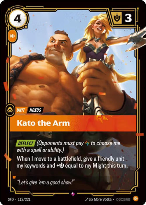 League of Legends RIFTBOUND Kato the Arm (SFD 112/221) Spiritforged