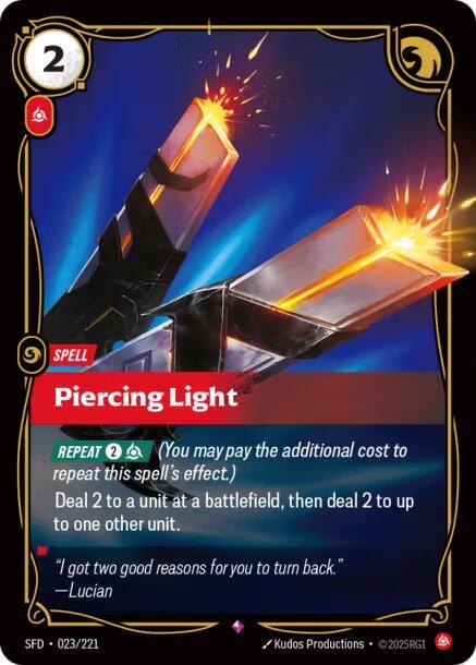 League of Legends RIFTBOUND Piercing Light - Spiritforged (SPF) 023/221