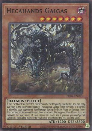 Hecahands Gaigas (Super Rare) - PHRE-EN004 - Phantom Revenge 1st Edition