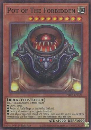 Pot of The Forbidden (Super Rare) - PHRE-EN027 - Phantom Revenge 1st Edition