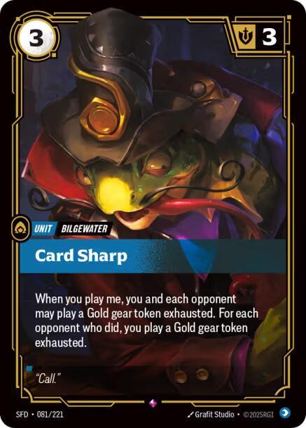League of Legends RIFTBOUND Card Sharp (SFD 081/221) Spiritforged