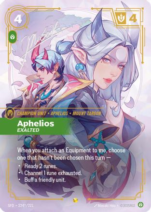 Aphelios - Exalted (Signature) - 224*/221 - Spiritforged Foil
