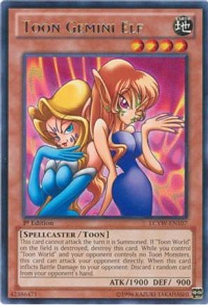 Toon Gemini Elf (LCYW-EN107) - Legendary Collection 3: Yugi's World 1st Edition